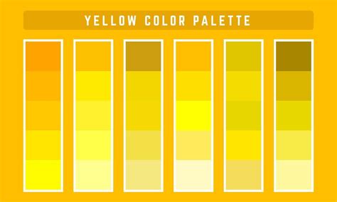 paleta de cores amarelo